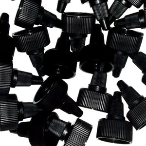 20/410 or 24/410 Black Unlined Twist Top Dispensing Caps