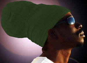 Unisex Forest Green Rasta Headwrap Turban