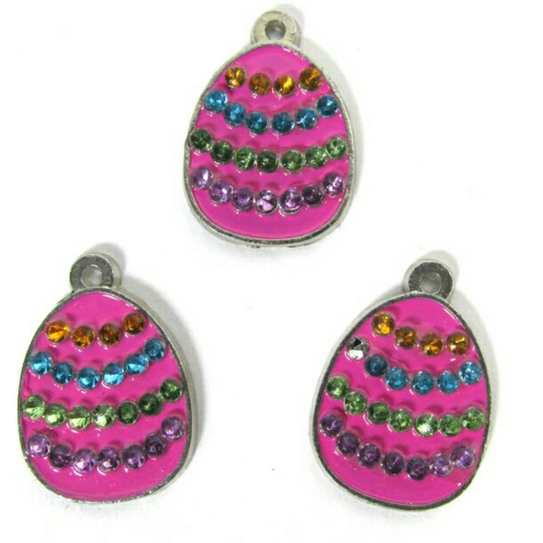 Pink Easter Egg Charms