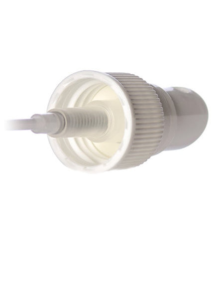White Ribbed Fine Mist Spray Caps - Bottle Cap Size: 20-410