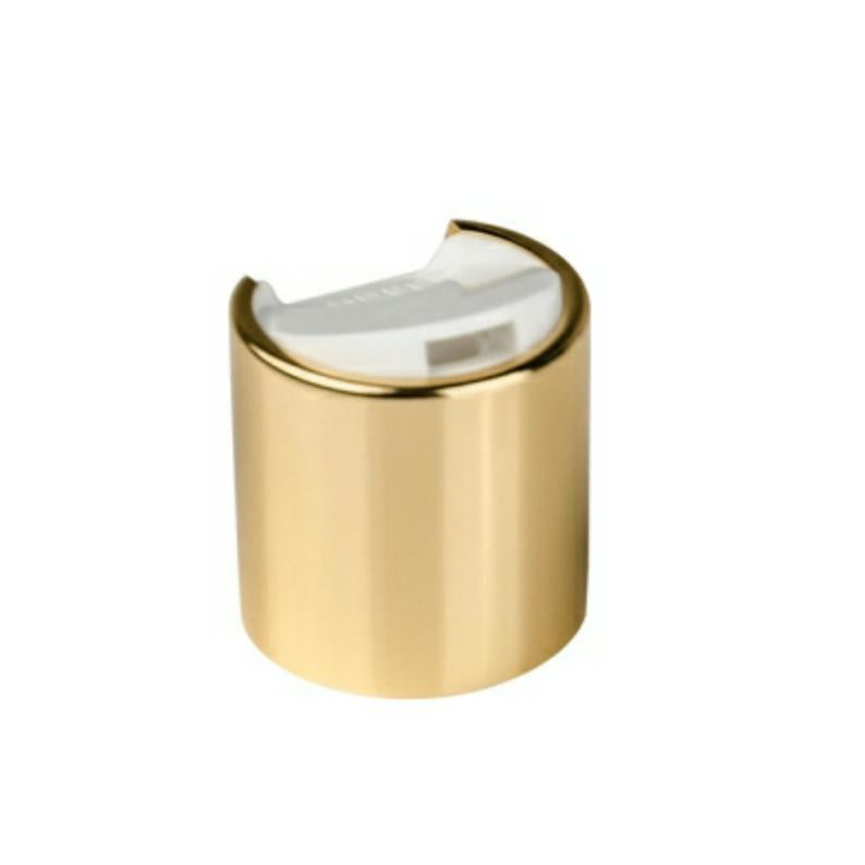Gold Disc Dispensing Caps - Bottle Cap Size: 24-410 - Set of 25