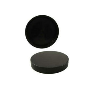 4oz Black Unlined Jar Caps - Cap Size: 58-400 - Set of 25