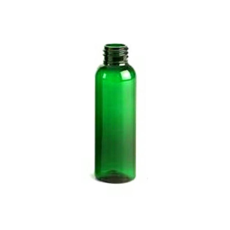 4oz Green Clear Cosmo PET Plastic Bottles - Set of 25
