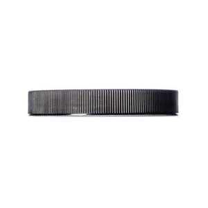 8oz Black Ribbed Silver Lined Jar Caps - Cap Size: 89-400 - Set of 25