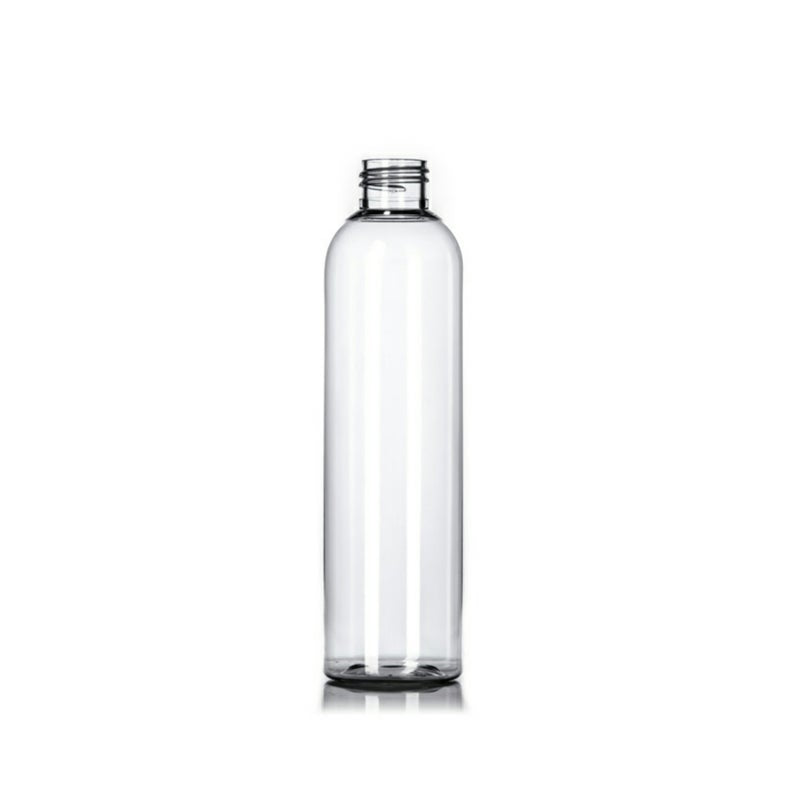 8oz Clear Cosmo PET Plastic Bottles - Set of 25