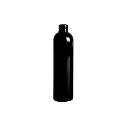 8oz Black Cosmo PET Plastic Bottles - Set of 25
