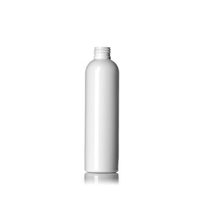 8oz White Cosmo PET Plastic Bottles - Set of 25