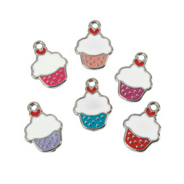 Mini Frosted Cupcake Charms