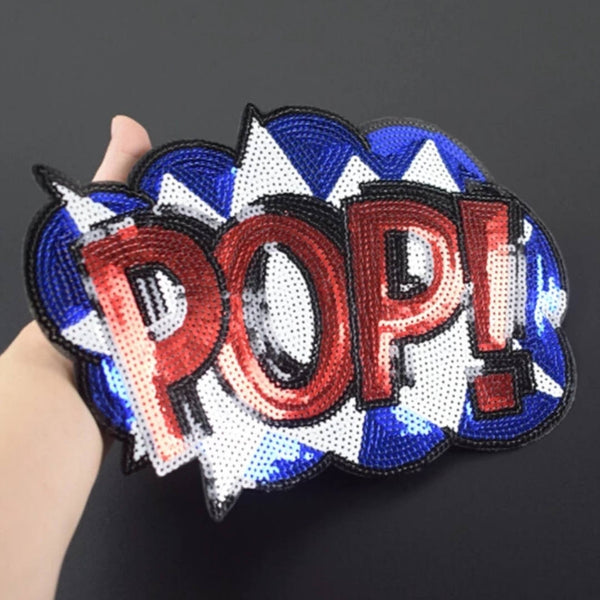 POP Expression Iron-On Sequins Patch