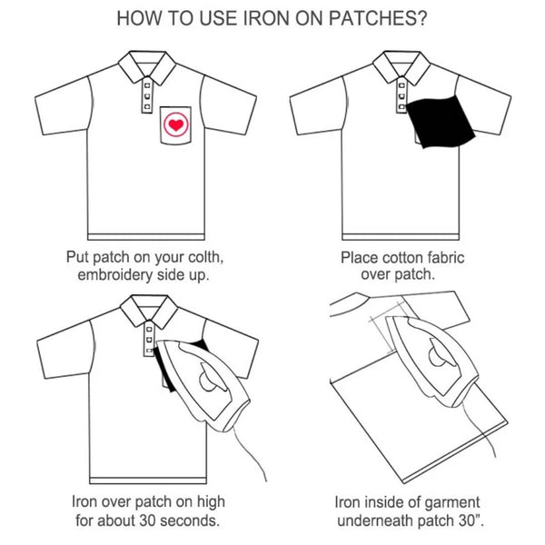 Rainbow Iron-On Patches