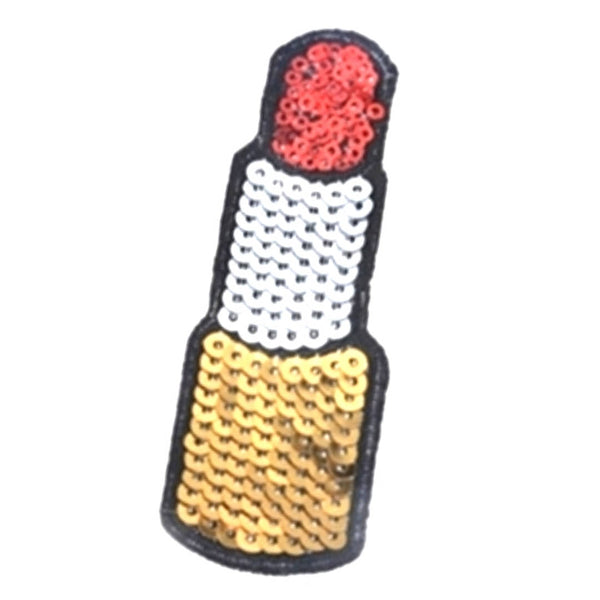 Lip Stick Red Lips Sequins Iron-On Patches