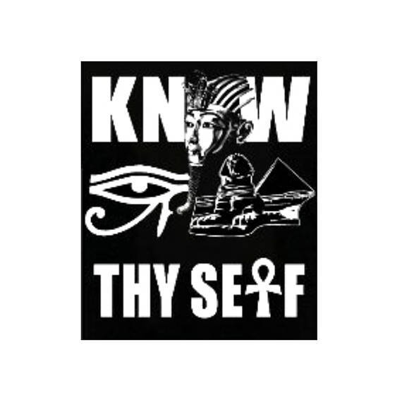 Know Thyself Ankh Crew Neck Unisex Tshirt