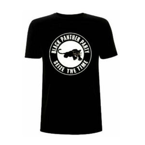 Black Panther Party Seize The Time Black Crew Neck Unisex Tshirt