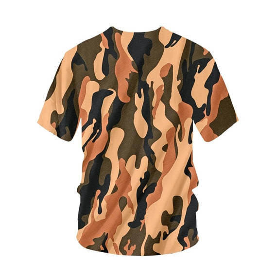 Queen L Boogie Camouflage Crew Neck Tshirt
