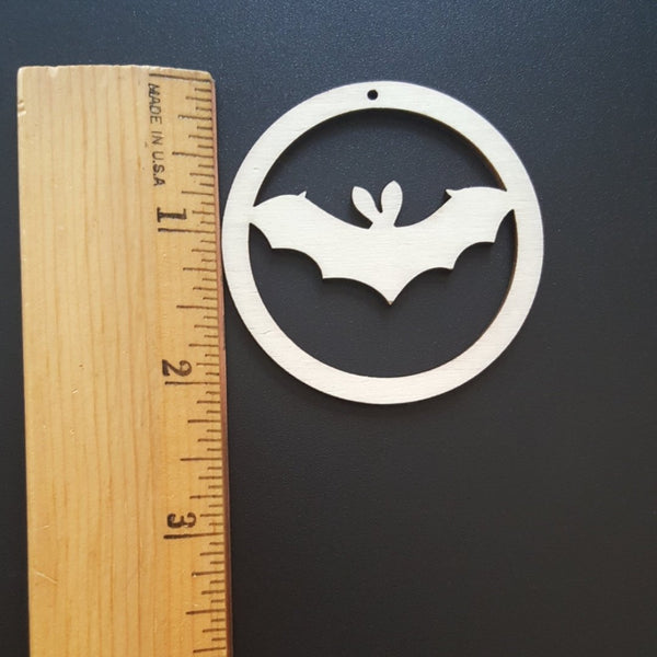 HALLOWEEN BAT Unfinished Ready to Decorate Natural Wood Cutout