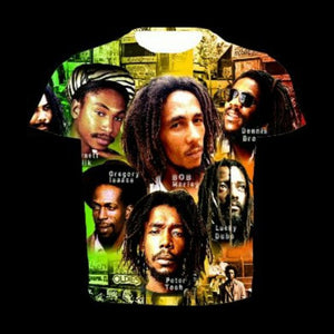 Rasta Reggae Legends Crew Neck Unisex Tshirt
