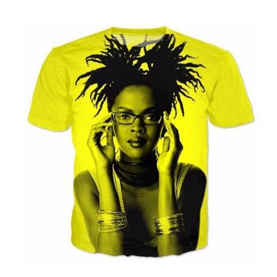 Queen of Excellence L Boogie Neon Yellow Crew Neck Unisex Tshirt