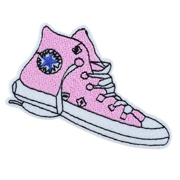 Pink Sneaker Iron-On Patch