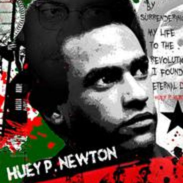 Huey P Newton Black Panther Revolutionary Crew Neck Unisex Tshirt