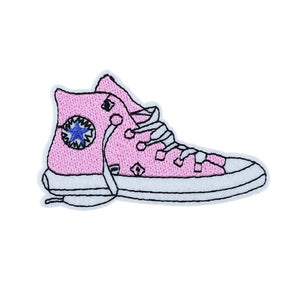Pink Sneaker Iron-On Patch