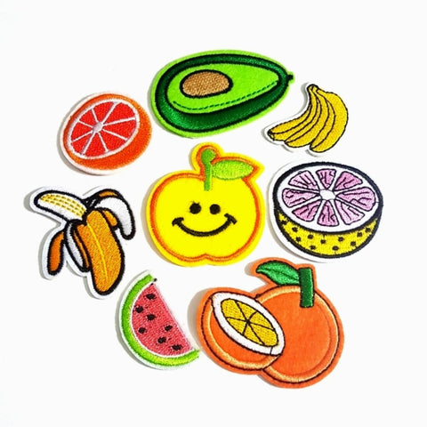 Fruits and Veggies Iron-On Patches