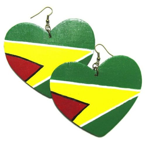 GUYANA LOVE HEART Multi-Color Fashion Jewelry Dangle Handmade Earrings