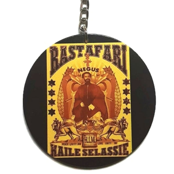 RASTAFARI Haile Selassie Keychain