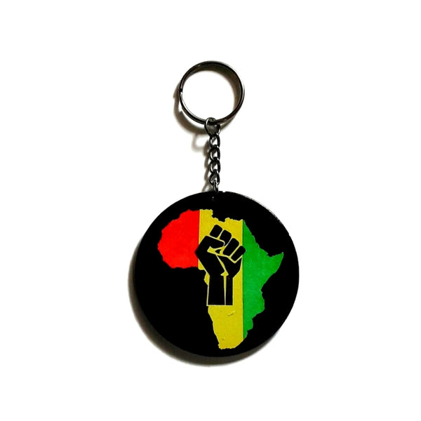 Power Fist RYG Africa Keychain