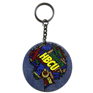 HBCU Love Denim Keychain